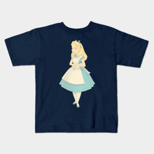 Word Portrait - Alice in Wonderland Kids T-Shirt